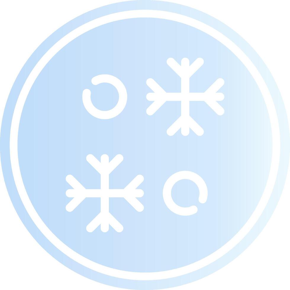 diseño de icono creativo de copo de nieve vector