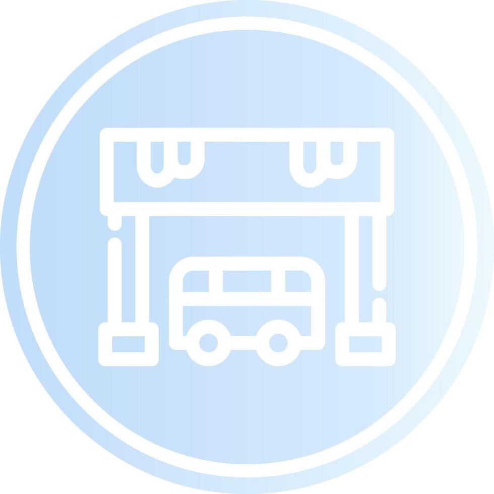 diseño de icono creativo de parada de autobús vector