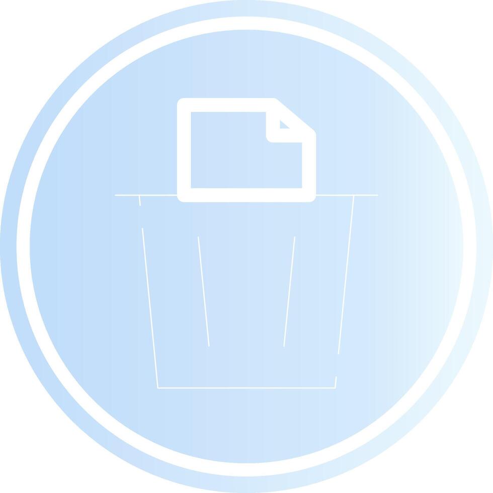 Paper Bin Creative Icon Design vector