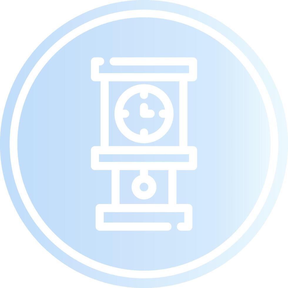Grandfather Clock Creative Icon Design vector