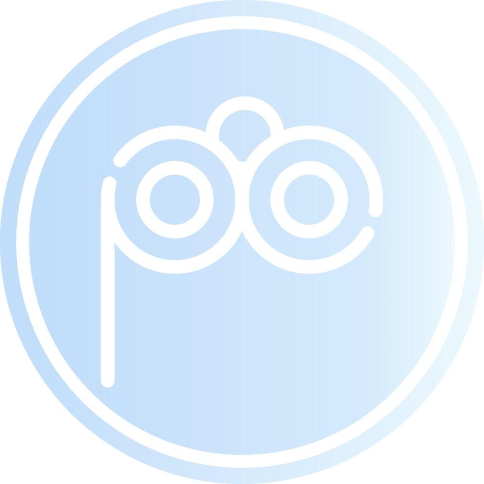 Lorgnette Glasses Creative Icon Design vector