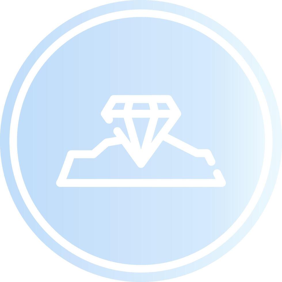 diseño de icono creativo de diamante vector