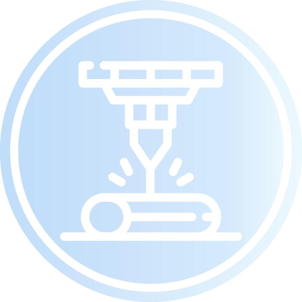 Laser Beam Creative Icon Design vector