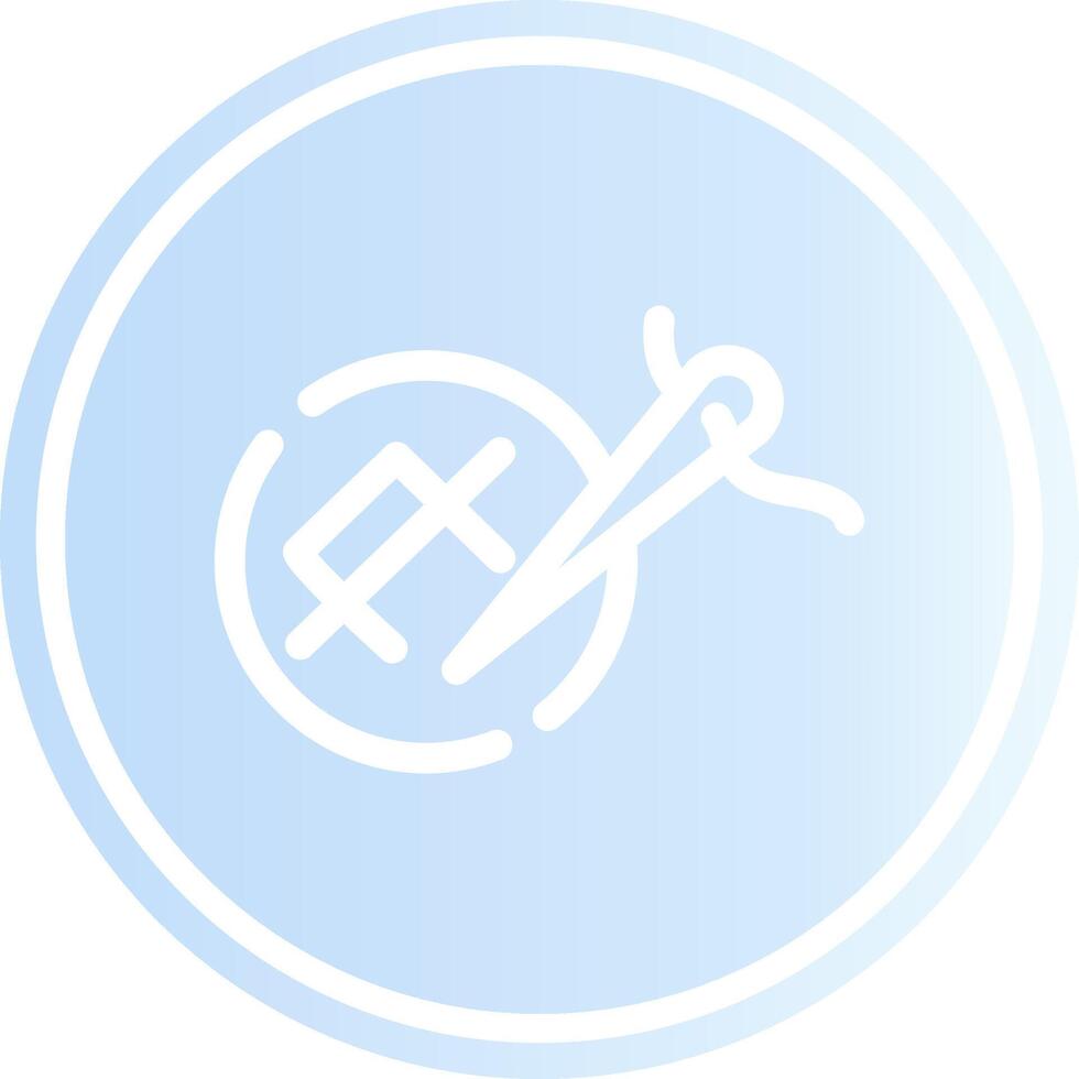 Embroidery Creative Icon Design vector