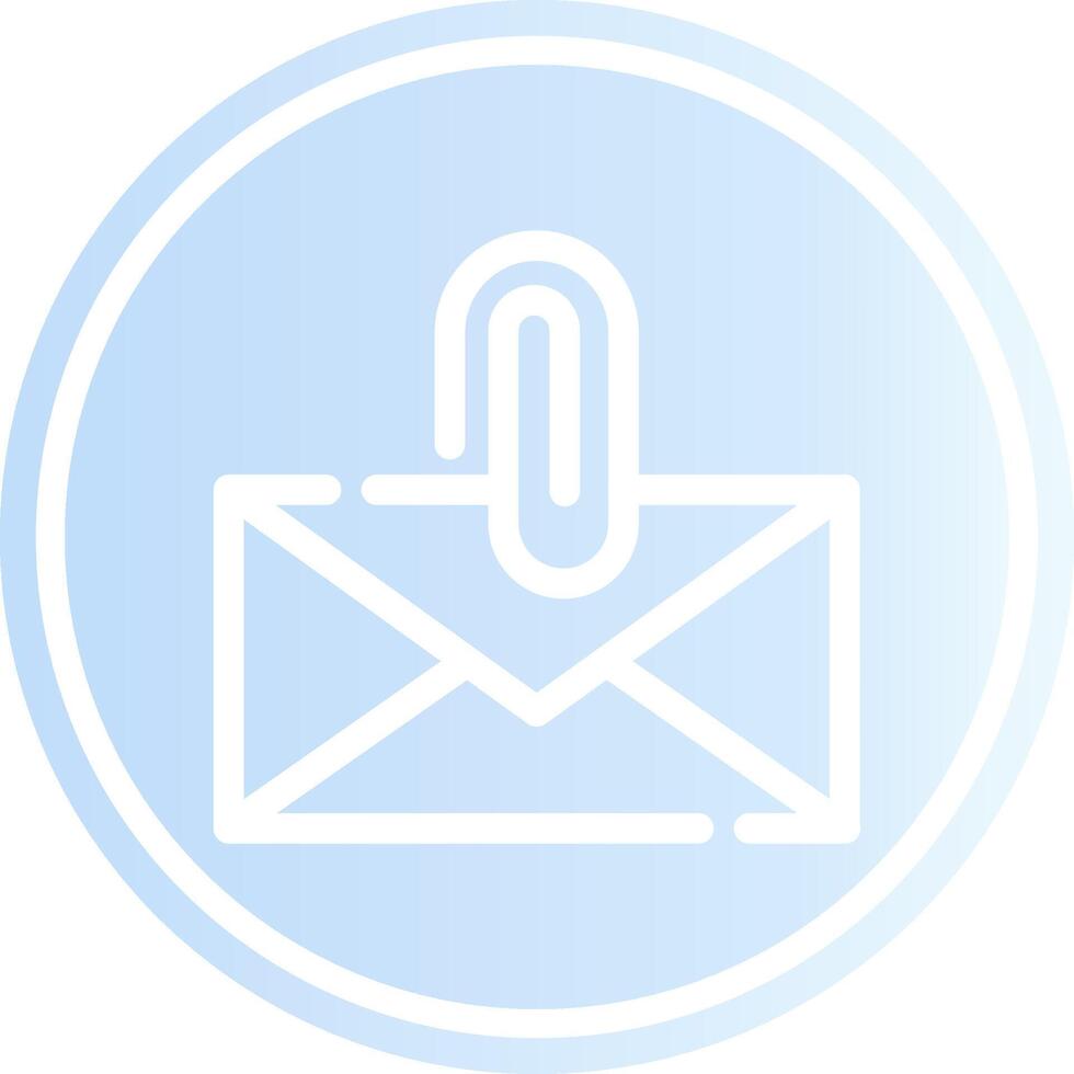 Attach File Email Creative Icon Design vector