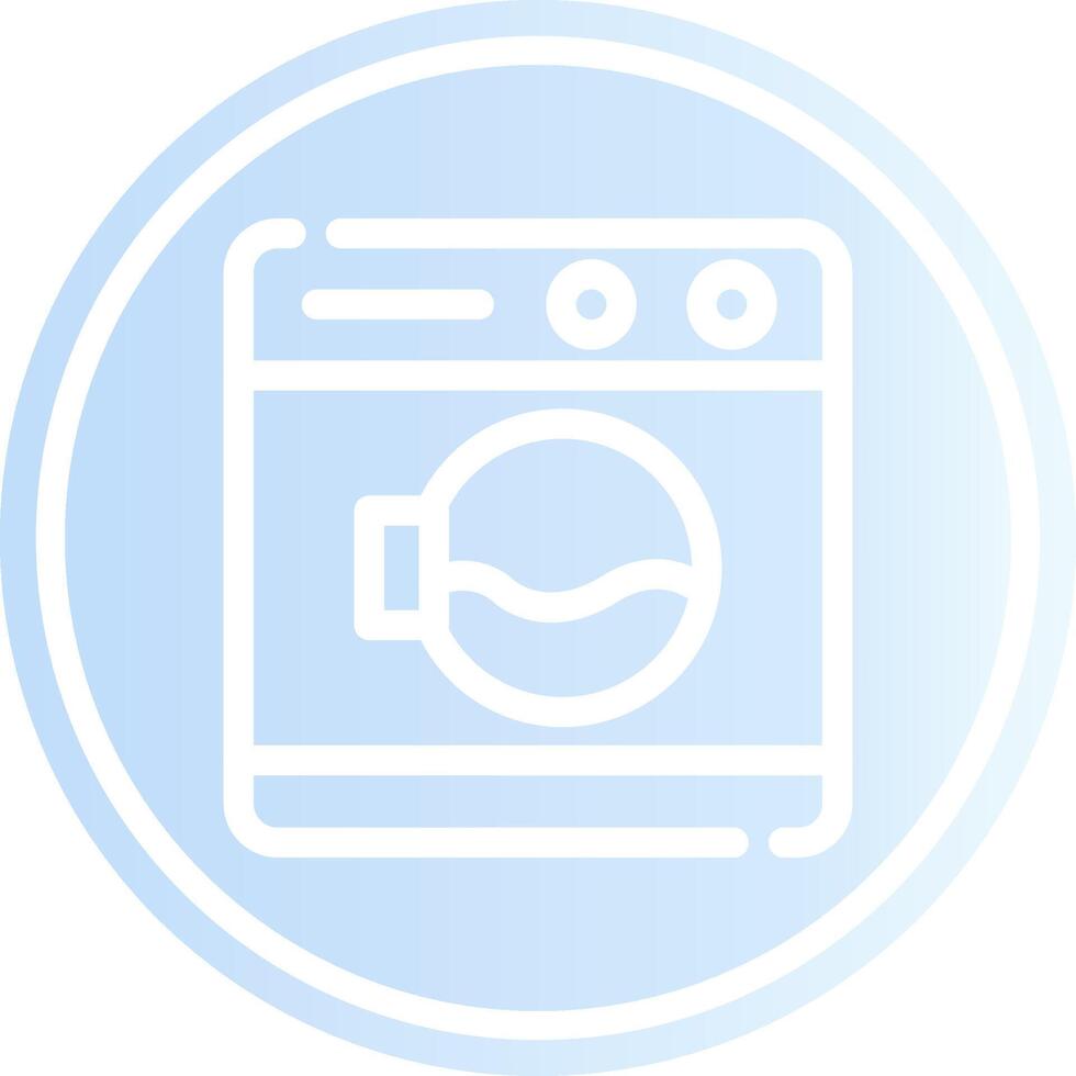 Washing Machine Creative Icon Design vector