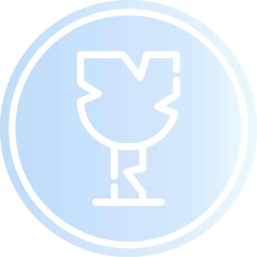 Broken Glass Creative Icon Design vector
