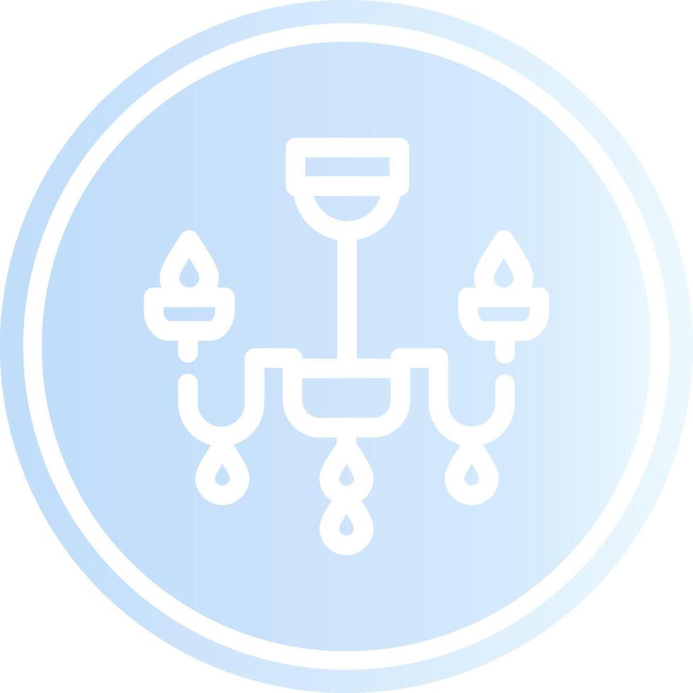 Chandelier Creative Icon Design vector