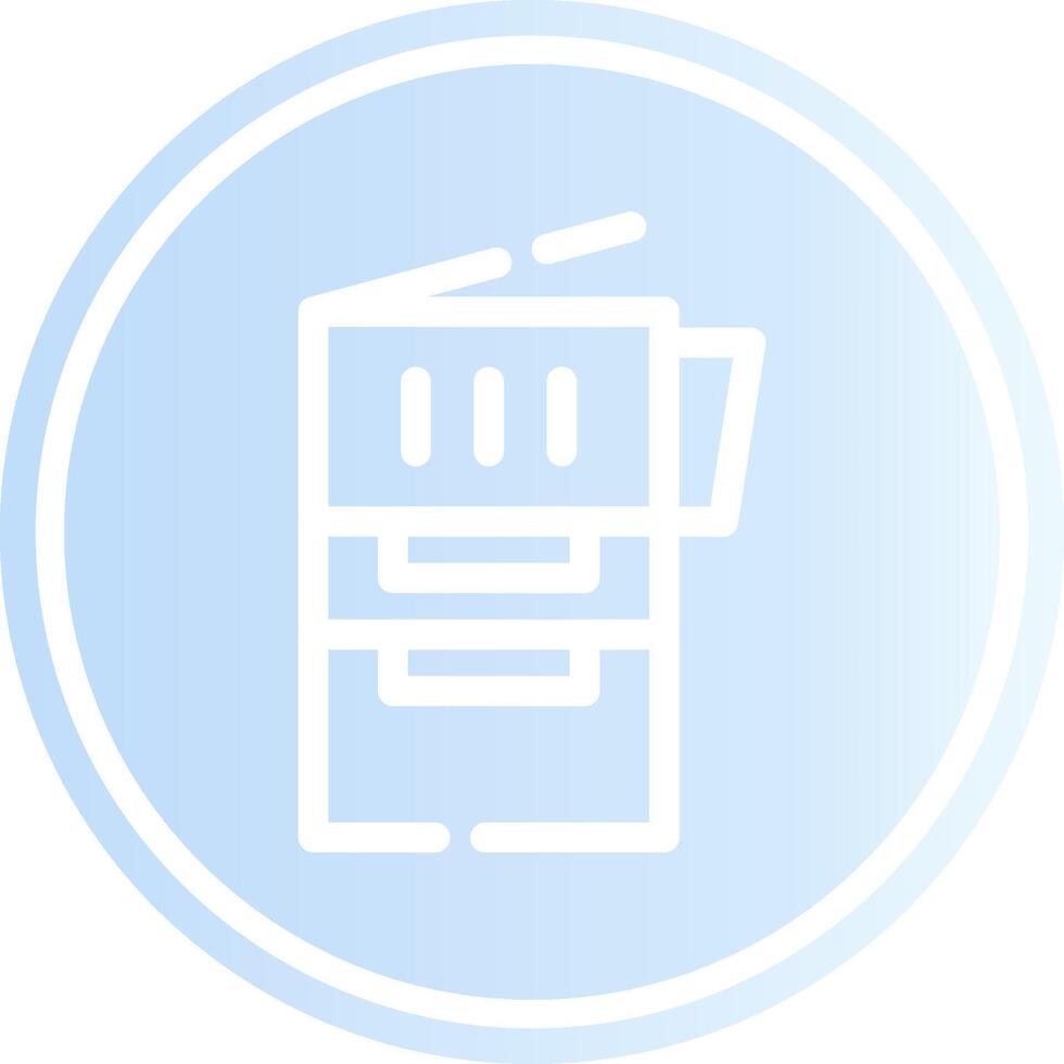 Copy Machine Creative Icon Design vector