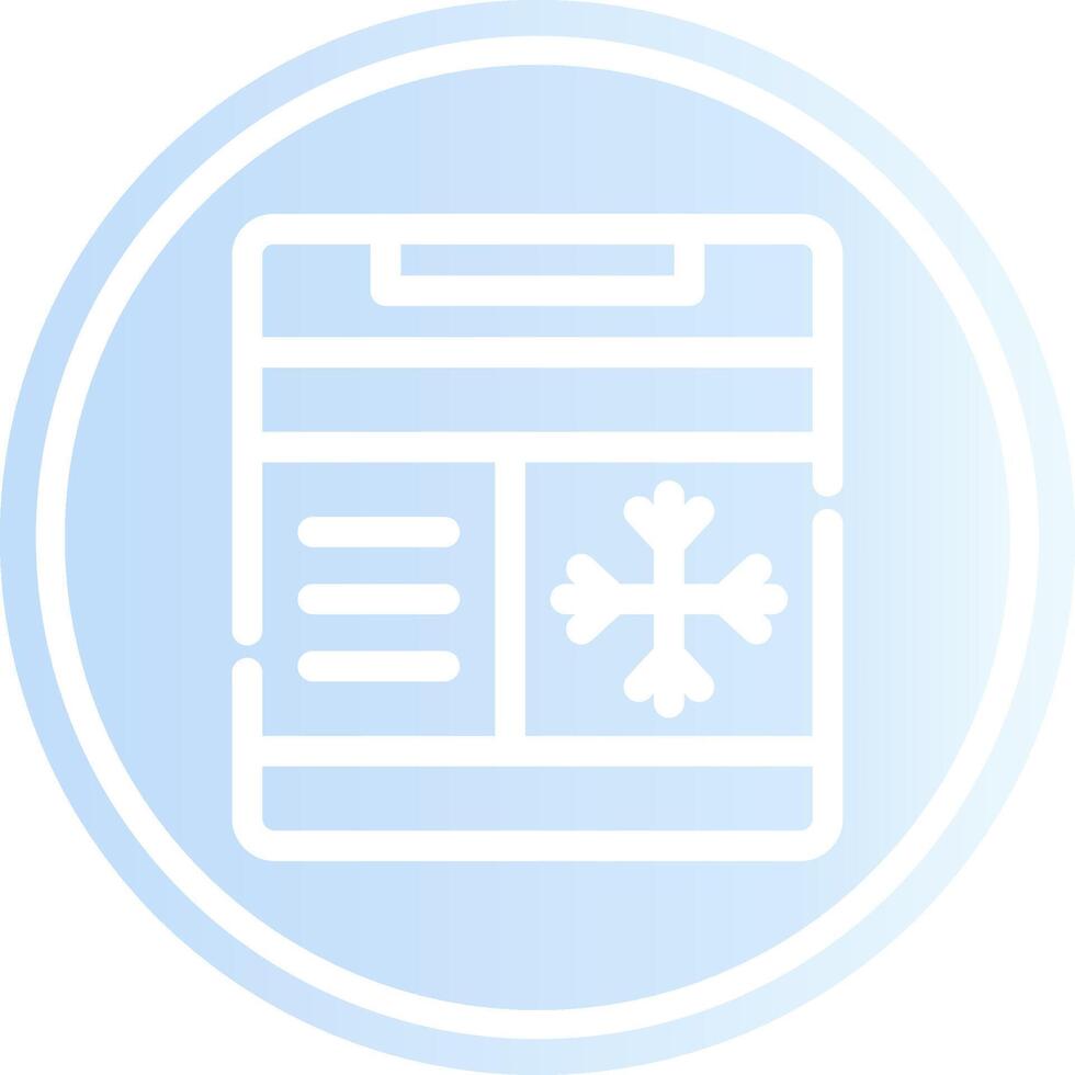 Freezer Creative Icon Design vector