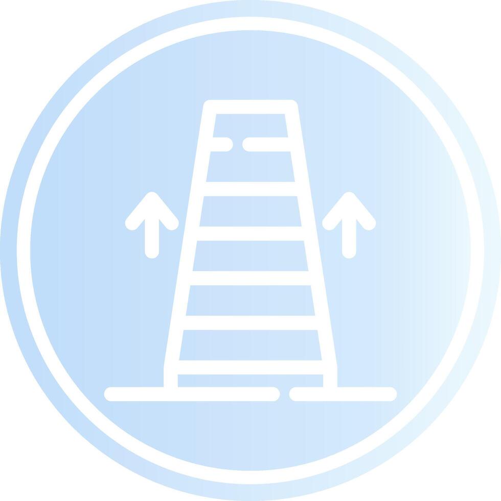 diseño de icono creativo de escalera mecánica vector