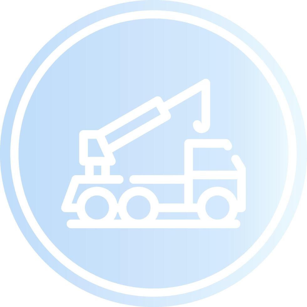 Crane Truck Creative Icon Design vector