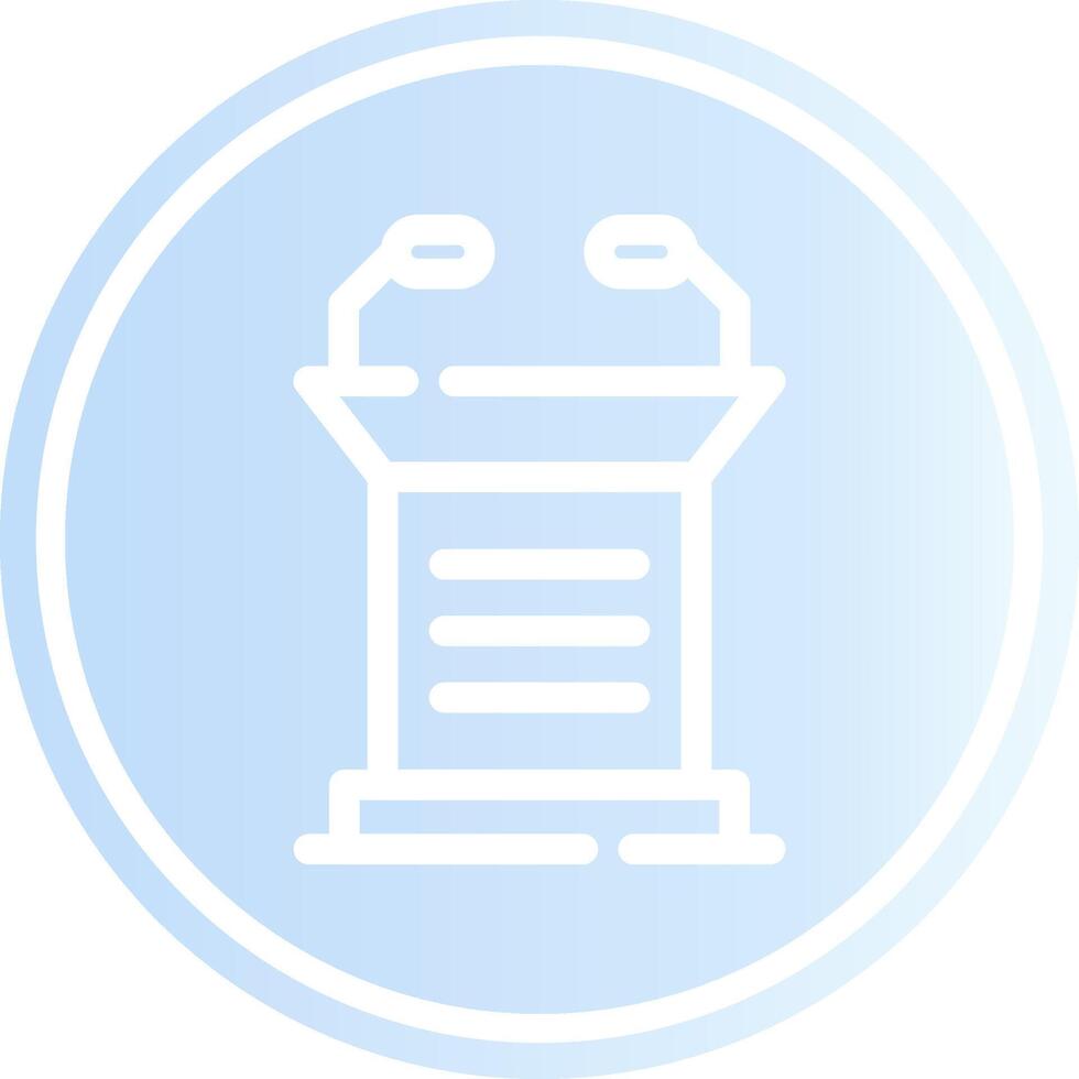 Lectern Creative Icon Design vector