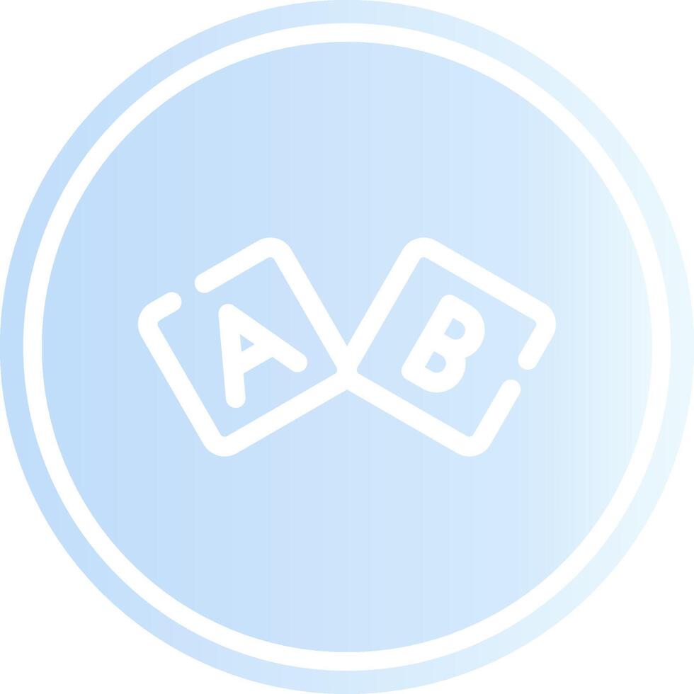 diseño de icono creativo de bloque abc vector