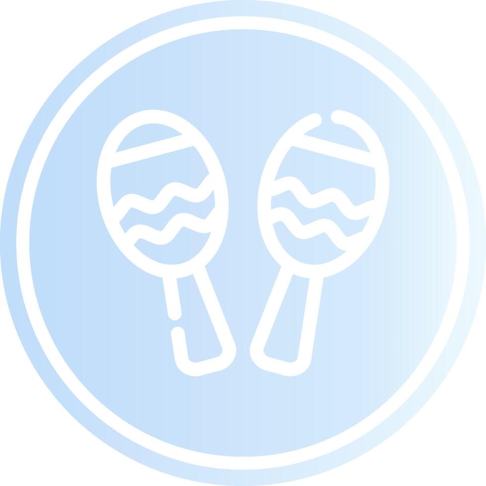 Maracas Creative Icon Design vector