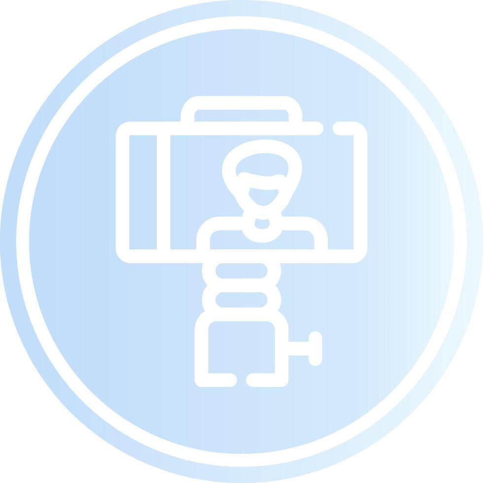 Selfie Stick Creative Icon Design vector