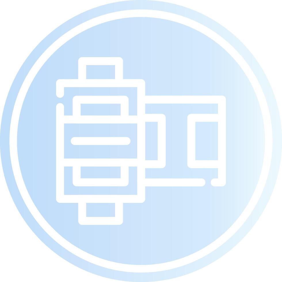 Film Roll Creative Icon Design vector
