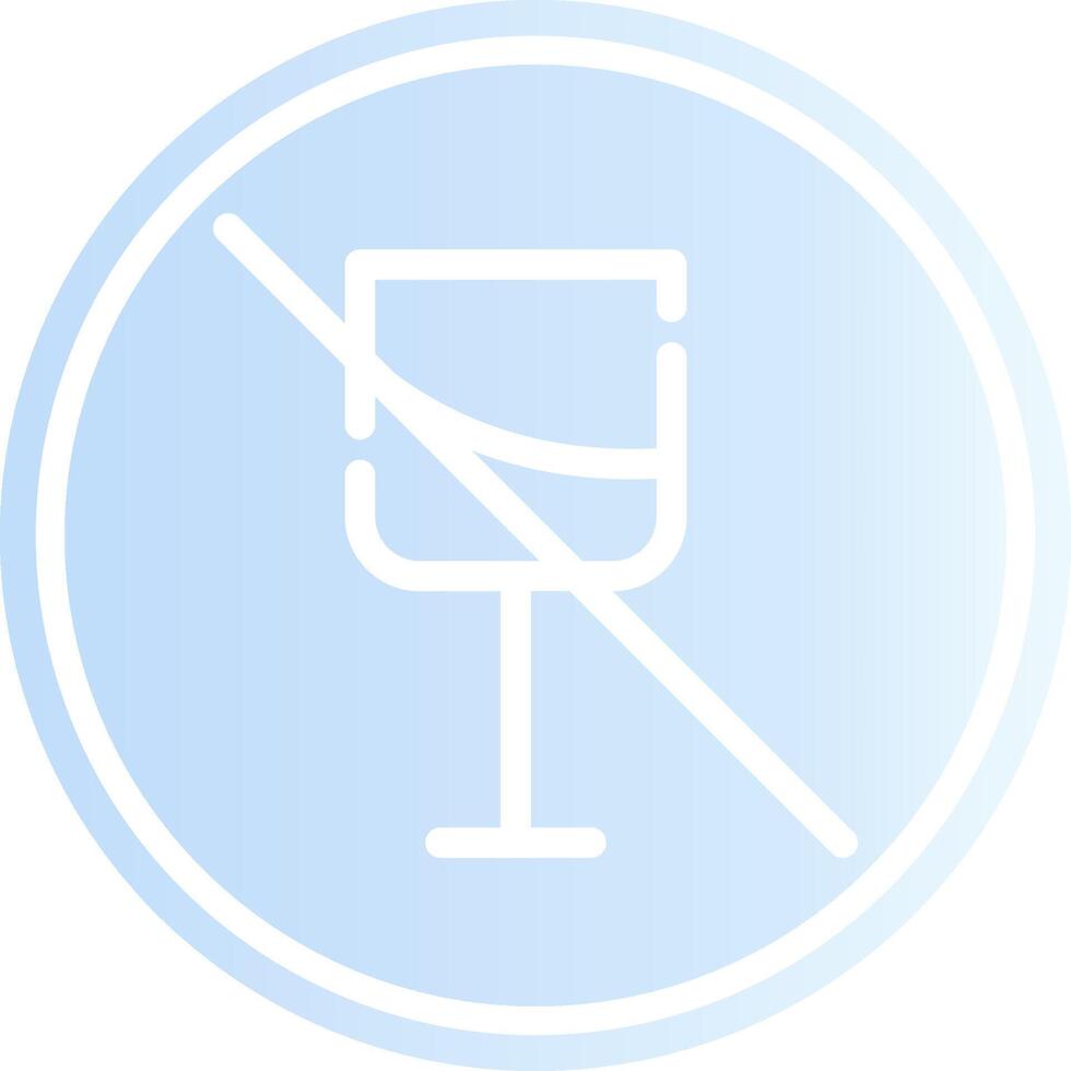 No Wine Creative Icon Design vector