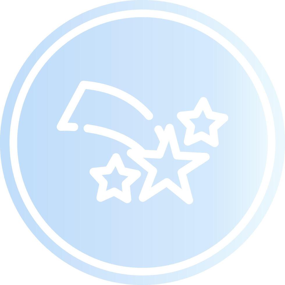 Shooting Star Creative Icon Design vector