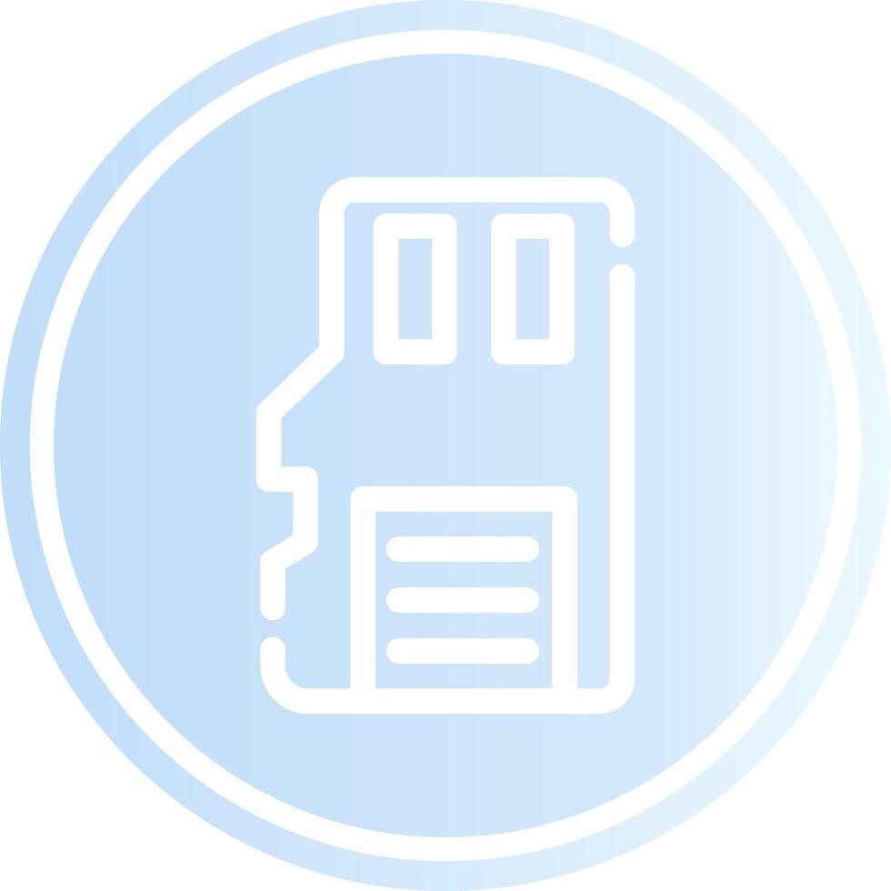 Sd Card Creative Icon Design vector