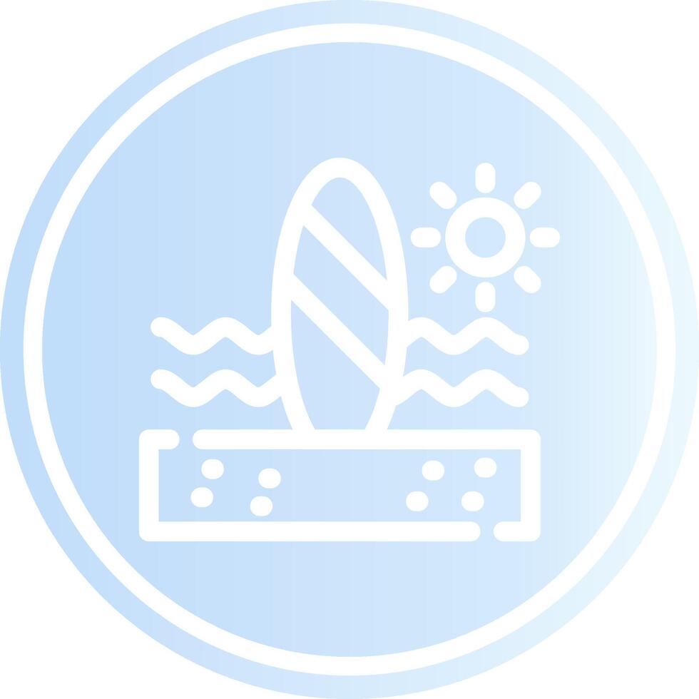 Paddle Surf Creative Icon Design vector