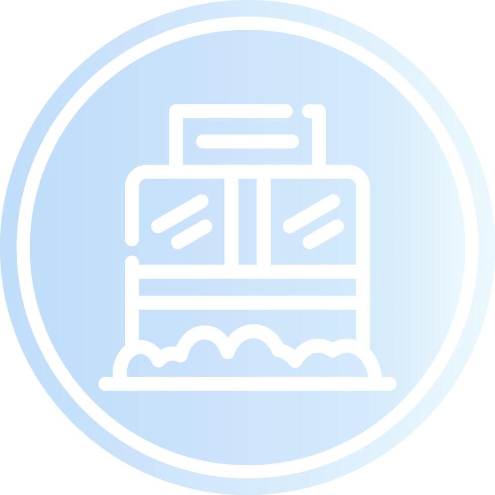 Ticket Box Creative Icon Design vector