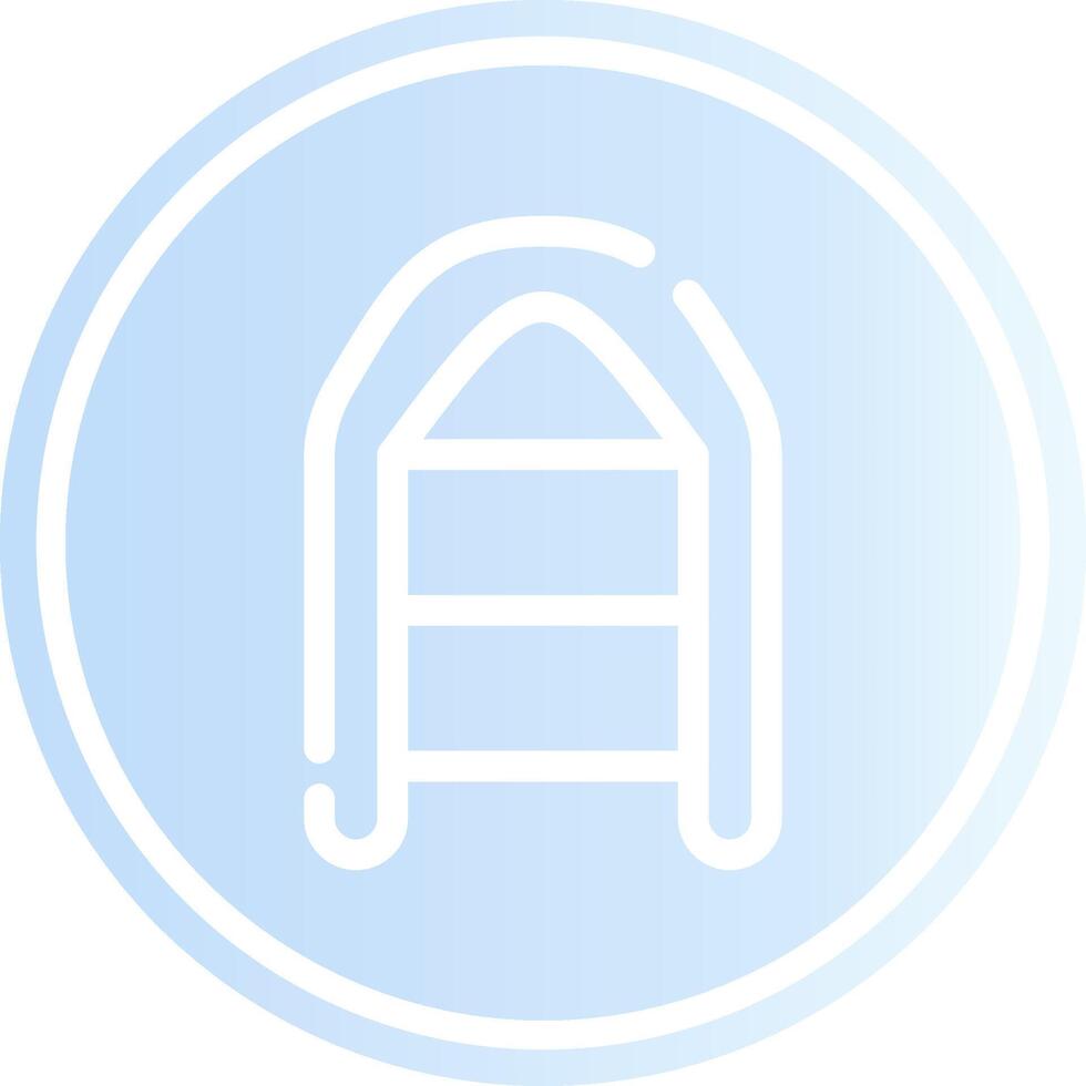 Inflatable Boat Creative Icon Design vector