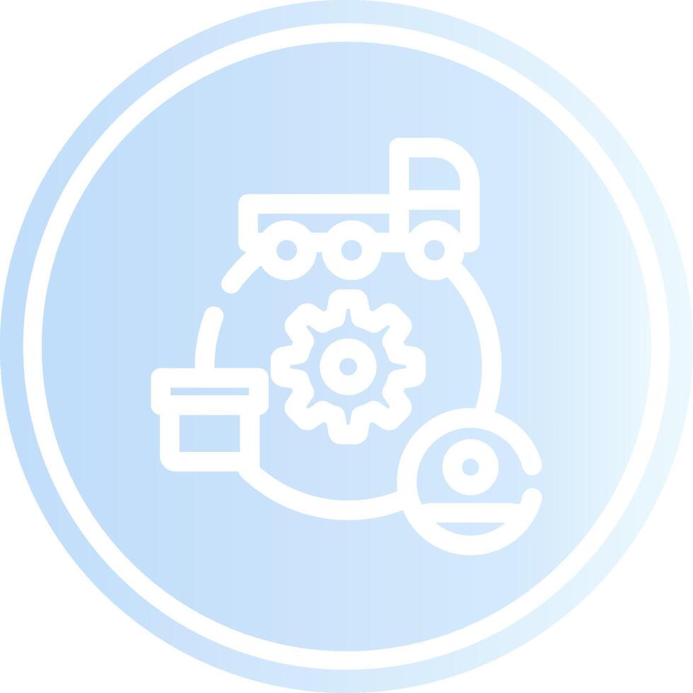 Supply Chain Creative Icon Design vector