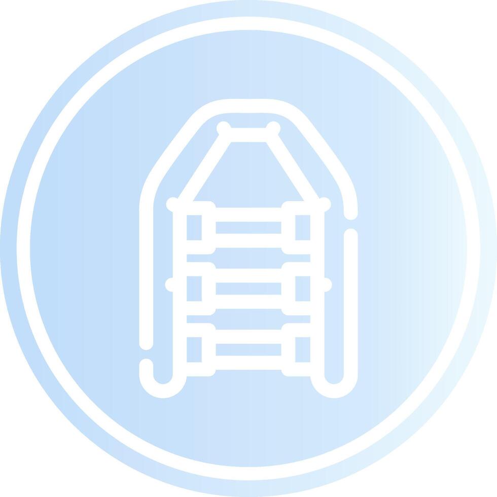 Inflatable Boat Creative Icon Design vector