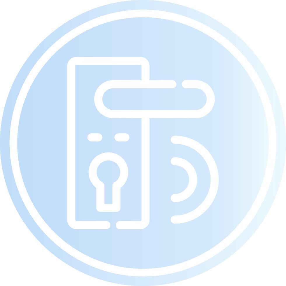 Door Lock Creative Icon Design vector