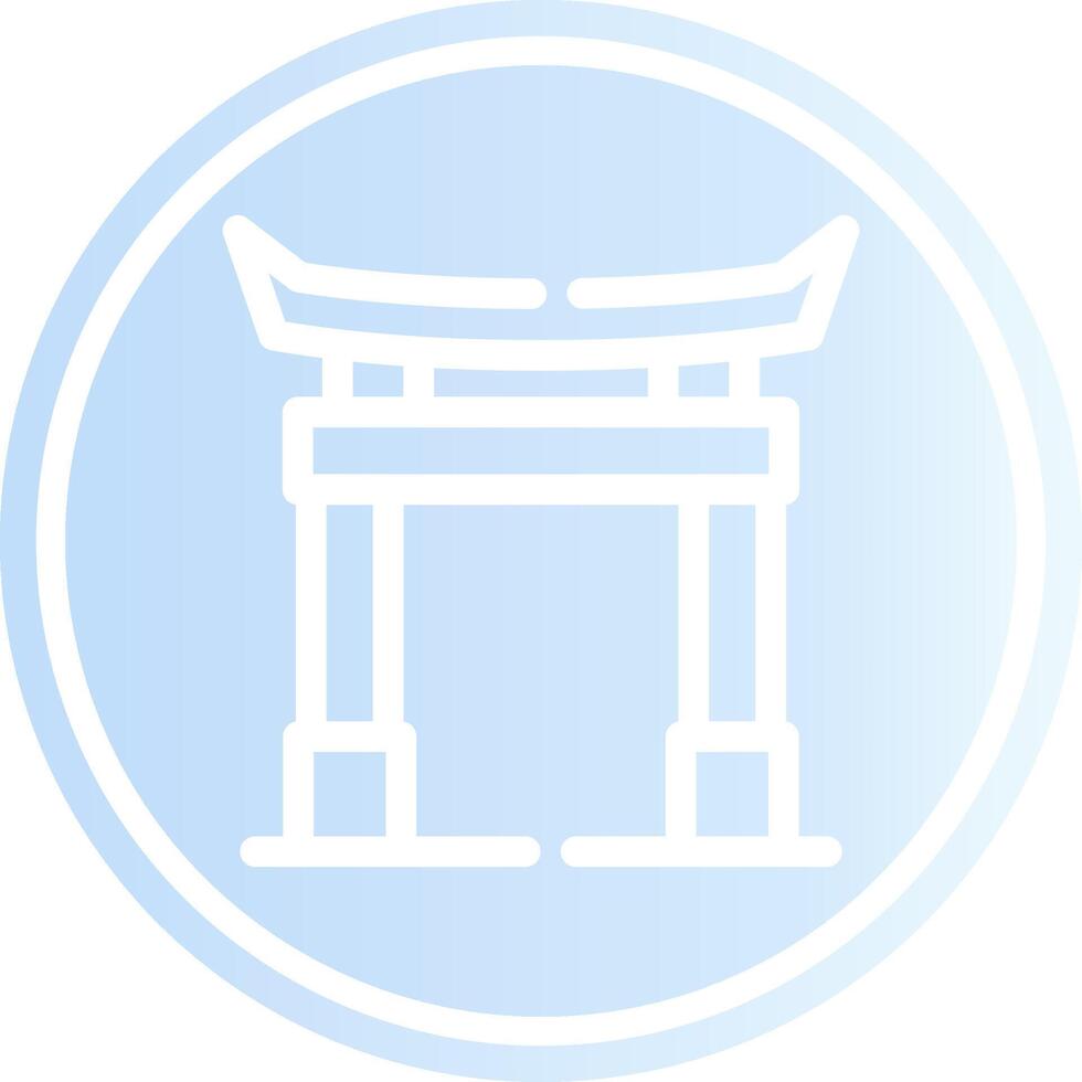 Torii Gate Creative Icon Design vector