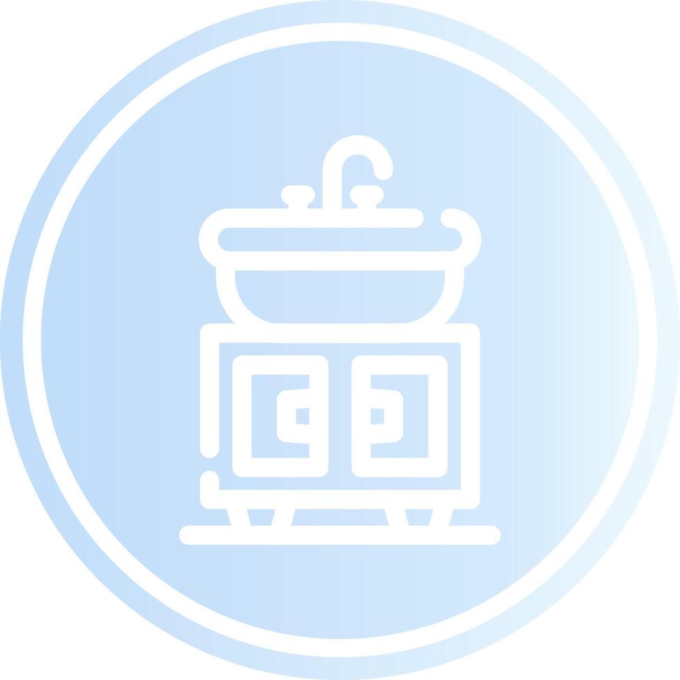 Washbasin Creative Icon Design vector