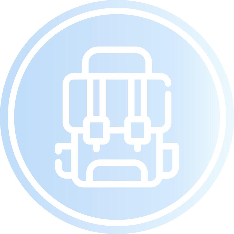 diseño de icono creativo de mochila vector