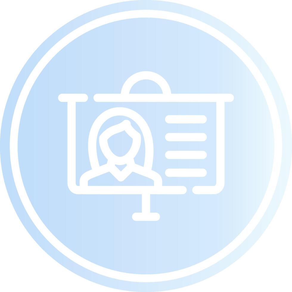 Projector Screen Creative Icon Design vector