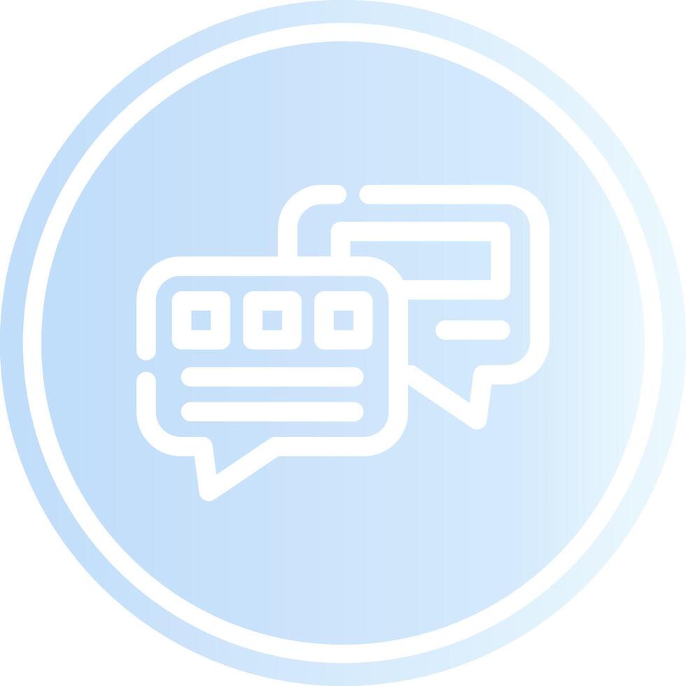 Chat Bubble Creative Icon Design vector