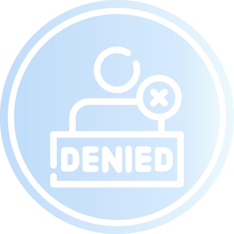 Denied Creative Icon Design vector