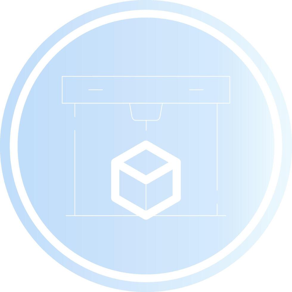 3D Printing Creative Icon Design vector