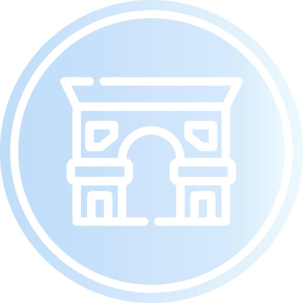Arc De Triomphe Creative Icon Design vector