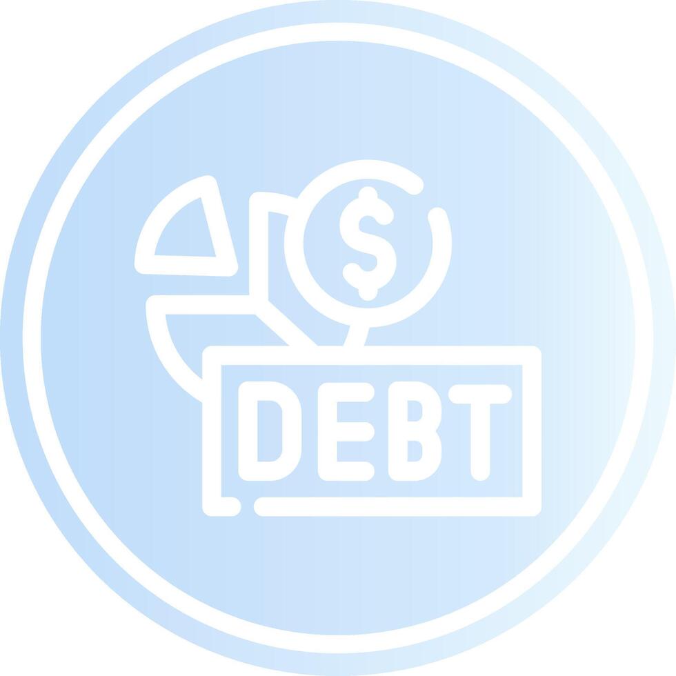 Debt Creative Icon Design vector