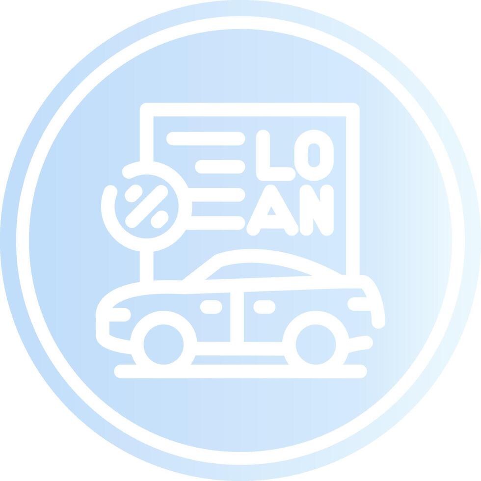 Car Loan Creative Icon Design vector