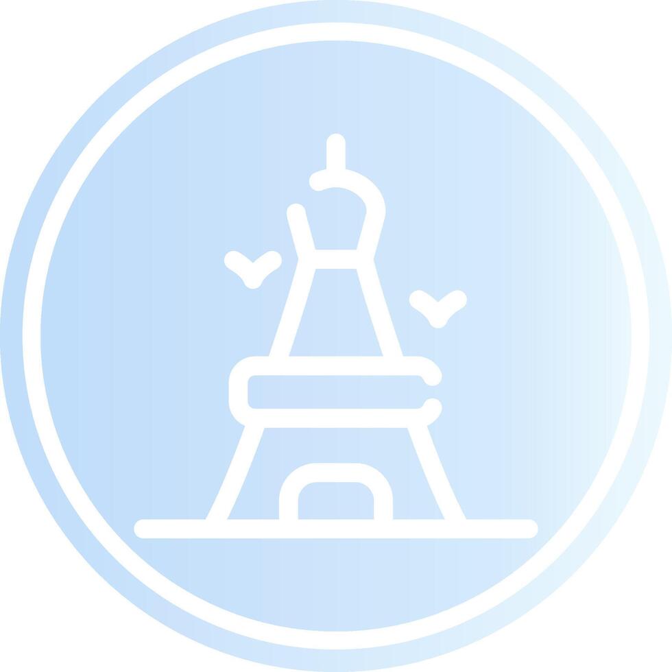 Eiffel Tower Creative Icon Design vector