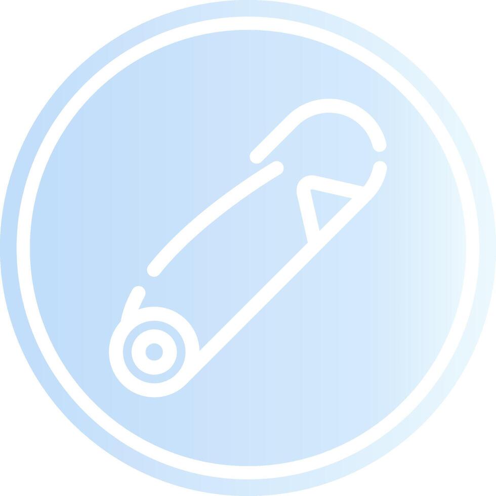 Safety Pin Creative Icon Design vector