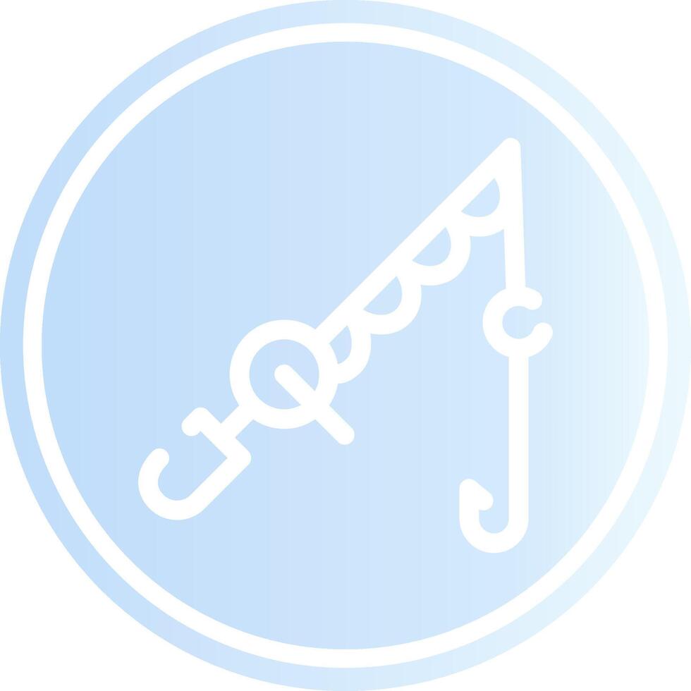 Fishing Rod Creative Icon Design vector