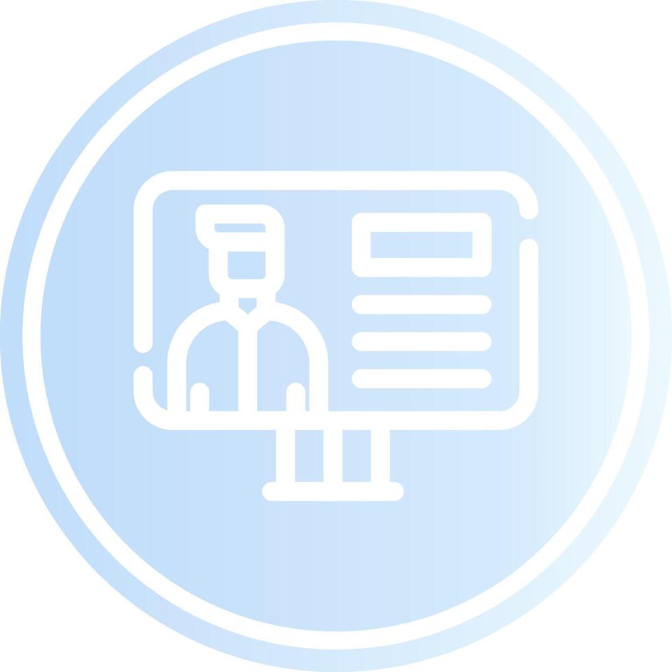 Online Lecture Creative Icon Design vector
