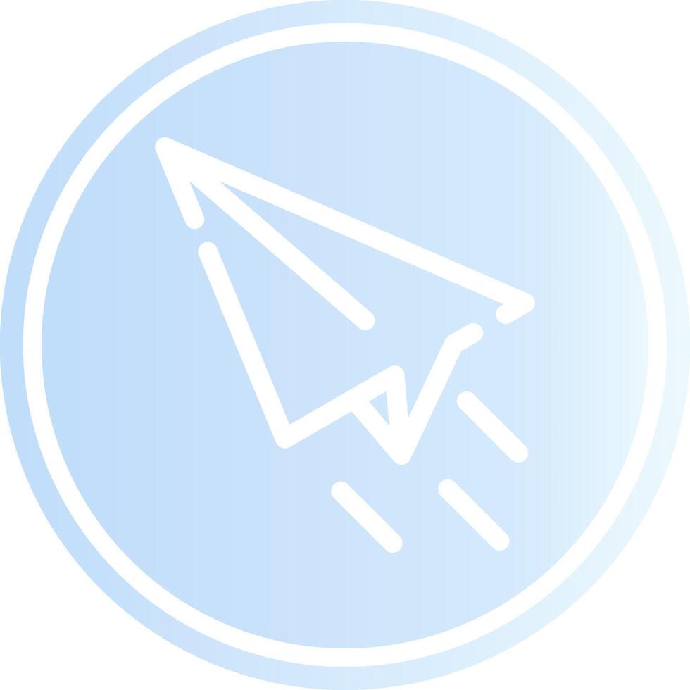 Paper Plane Creative Icon Design vector