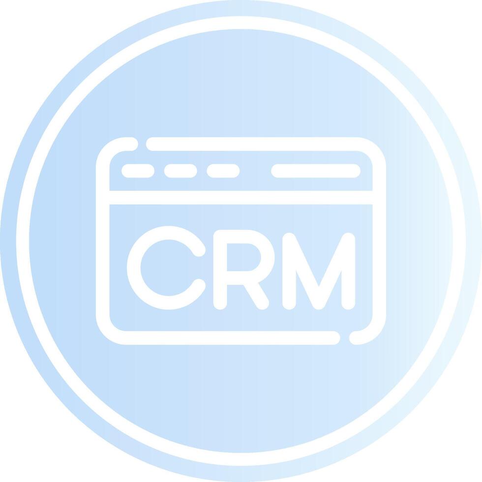CRM Creative Icon Design vector