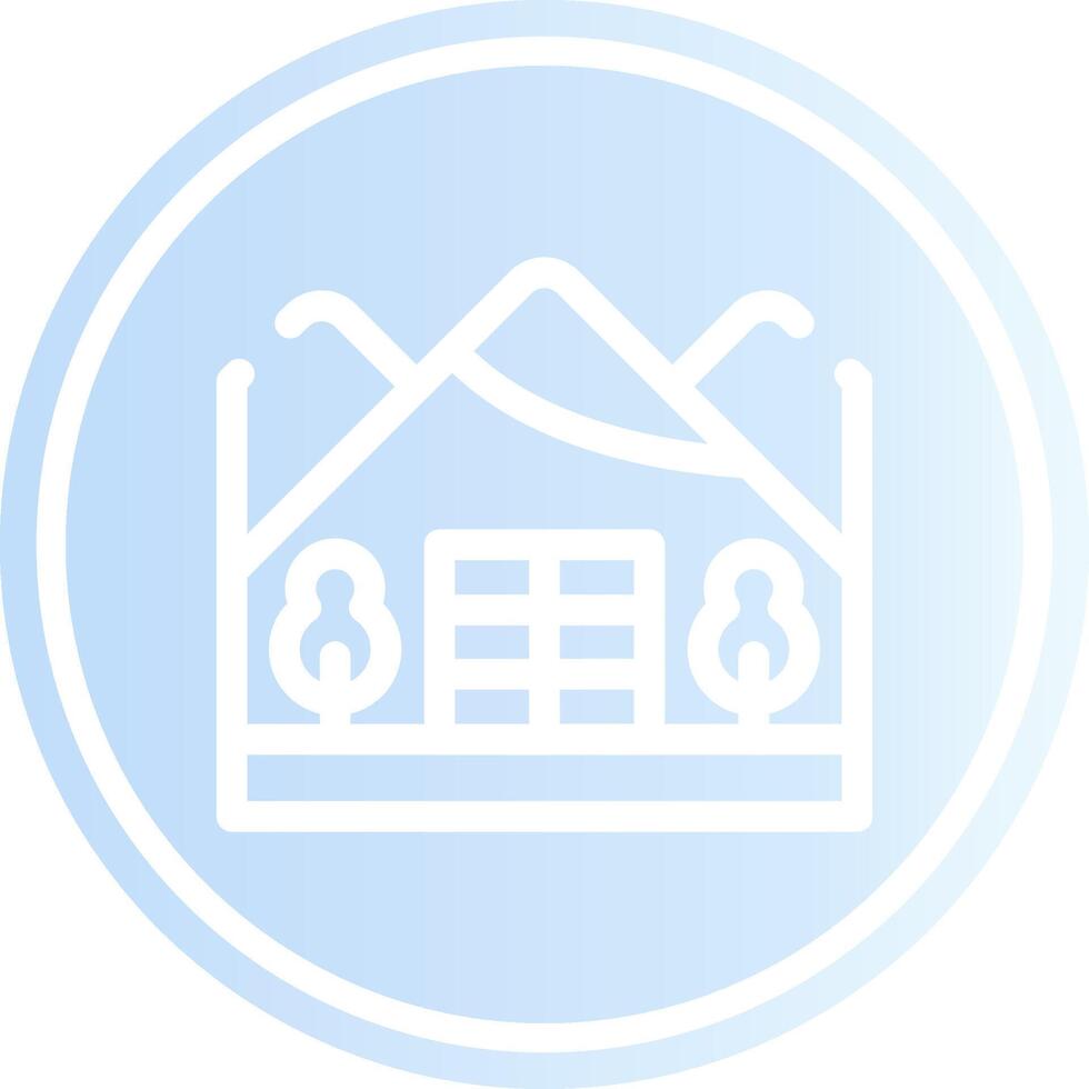 Igloo Landscape Creative Icon Design vector