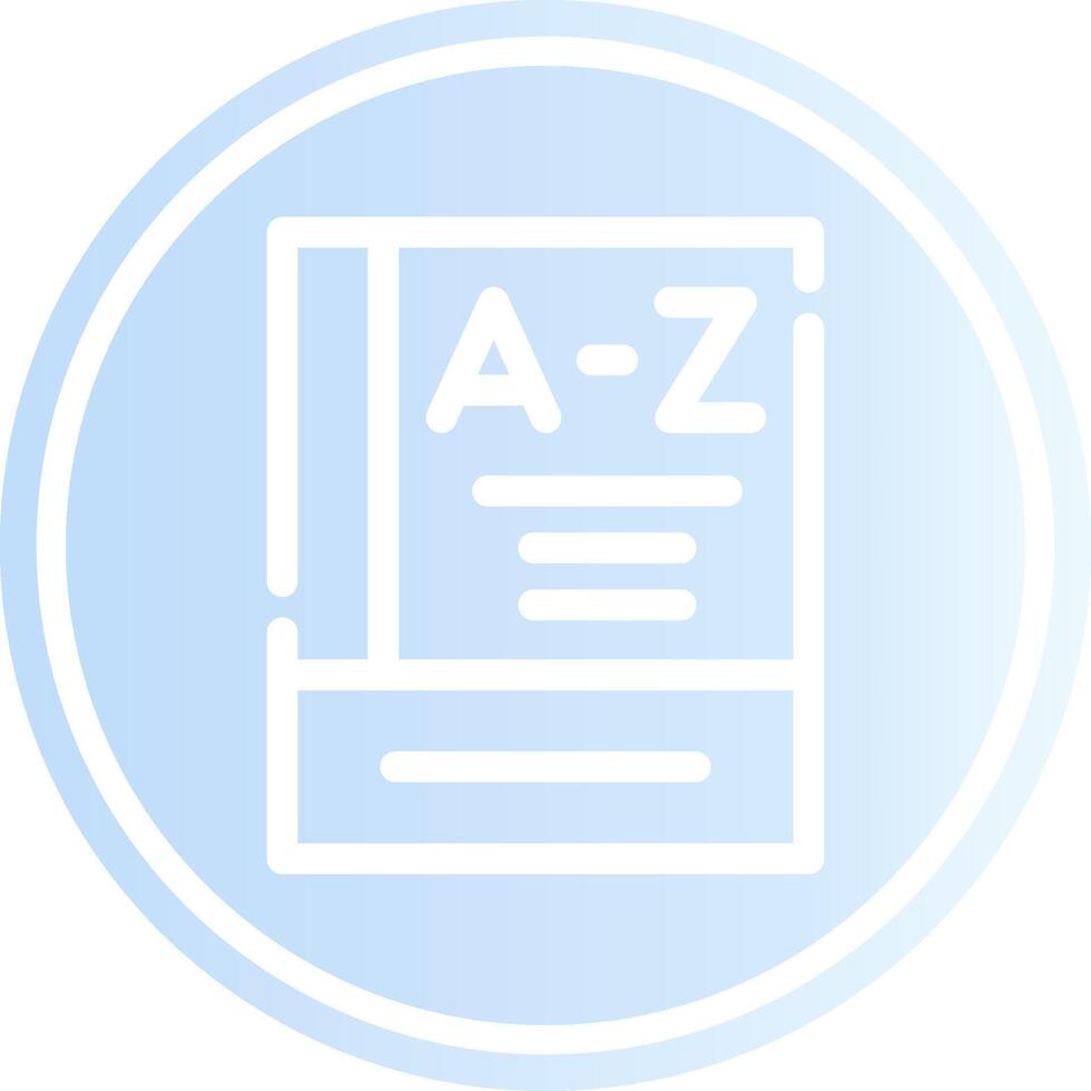 Dictionary Creative Icon Design vector