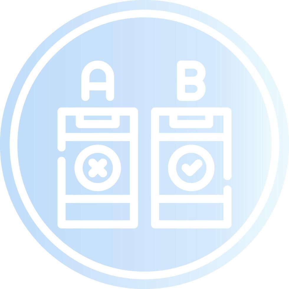 AB Testing Creative Icon Design vector