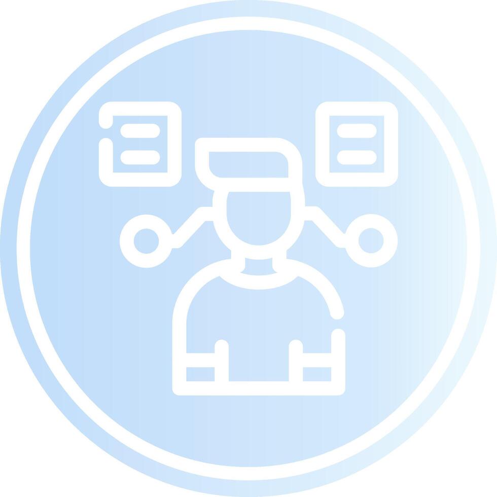 User Predictions Creative Icon Design vector